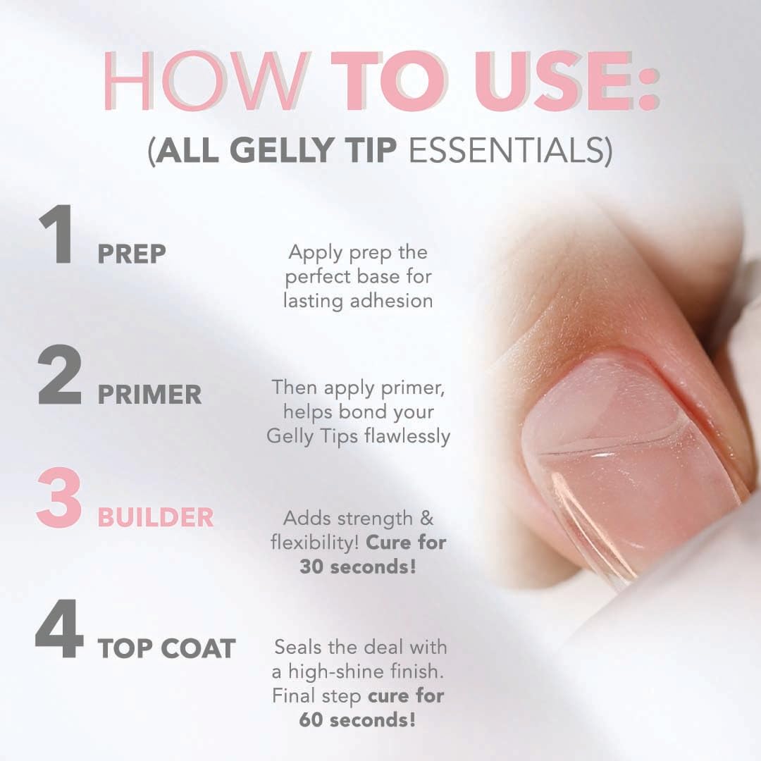 KIARA SKY Gelly Tips Essential Kit | Includes Prep, Top Coat, Builder, Primer 0.5 fl oz Beauty & Personal Care KIARA SKY