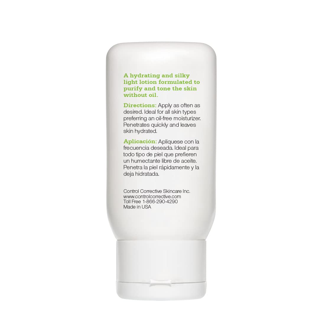CONTROL CORRECTIVE Oil Free Hydrating Lotion, 2.5 Oz - Lightweight, Silky, Non-Comedogenic, Oil-Free, Facial Moisturizer, Leaves Skin Hydrated