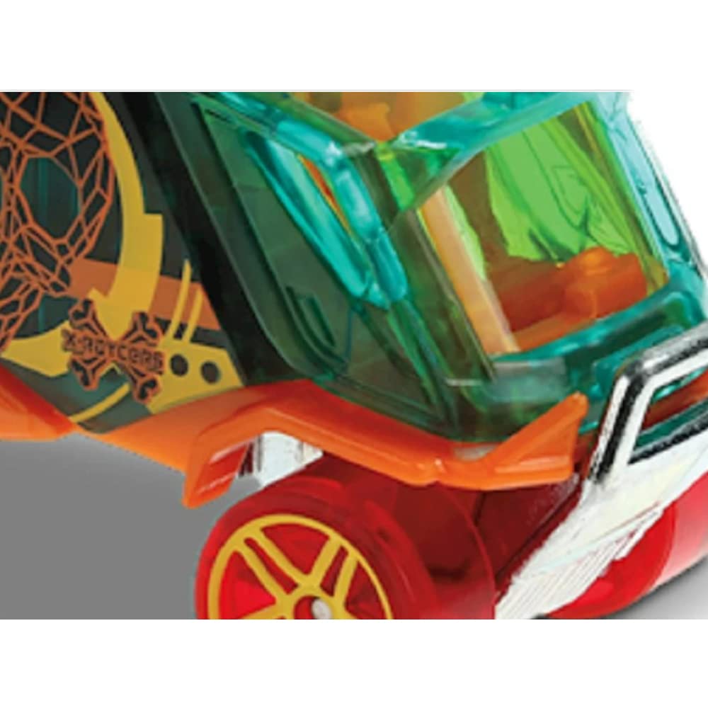 Hot Wheels X Raycers Series - GHF92 ~ Aero Pod ~ Green and Orange ~ 21/250