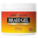 BELLATIQUE GRIP N GLIDE Braiding Gel Maximum Hold for LOC & Twist - No Flaking, No Whitening, Fast Drying, High Shine, Cool & Refreshing, Long Lasting