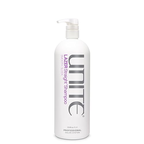 UNITE Hair - LAZER Straight Shampoo - Sulfate-Free Shampoo for Thick, Coarse & Unruly Hair - Cleanses, Tames Frizz, Softens, and Adds Shine