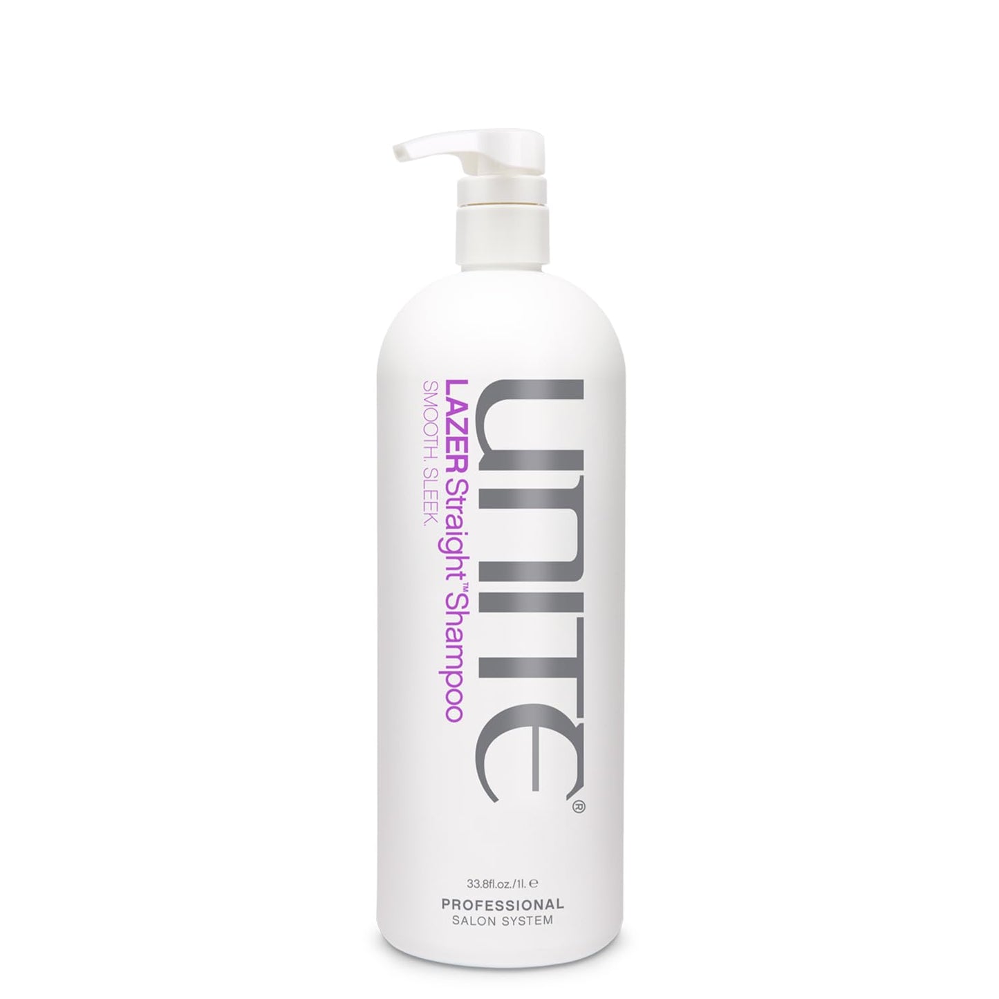 UNITE Hair - LAZER Straight Shampoo - Sulfate-Free Shampoo for Thick, Coarse & Unruly Hair - Cleanses, Tames Frizz, Softens, and Adds Shine