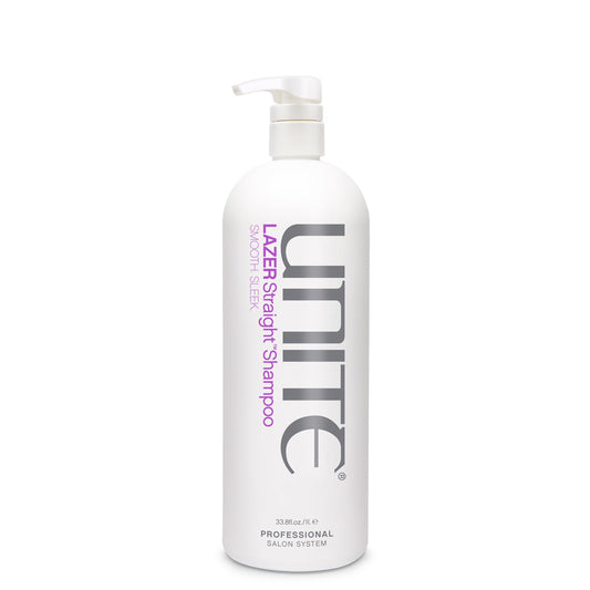 UNITE Hair - LAZER Straight Shampoo - Sulfate-Free Shampoo for Thick, Coarse & Unruly Hair - Cleanses, Tames Frizz, Softens, and Adds Shine