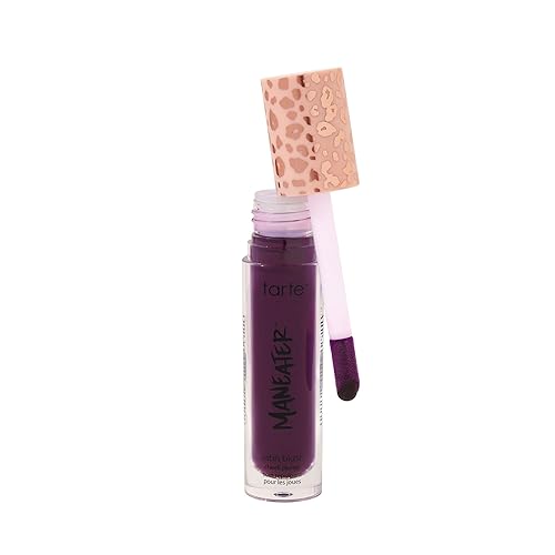 tarte maneater satin blush cheek plump - Lightweight Liquid Blush Infused with Coconut Water, Hyaluronic Acid & Vitamin E for a Hydrated Cheek Tint
