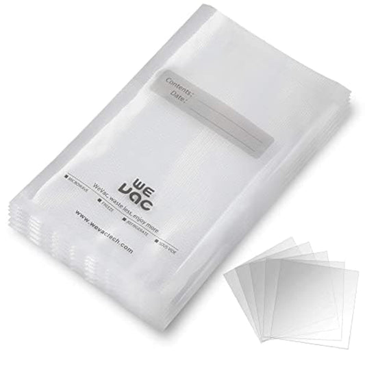 Wevac Vacuum Sealer Bags 100 Quart 8x12 Inch for Food Saver, Seal a Meal, Weston. Commercial Grade, BPA Free, Heavy Duty, Great for vac storage, Meal…