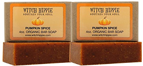 Witch Hippie Pumpkin Spice 4oz Natural Bar Soap 2 pack Beauty & Personal Care Witch Hippie