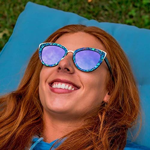 SLYK Bombshell Sunglasses (Abalone Seashell/Violet)