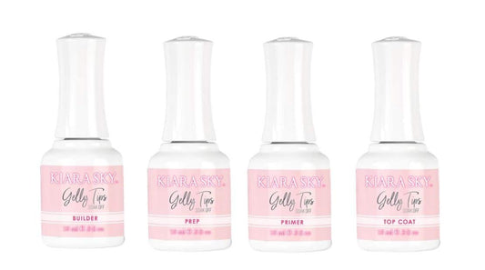 KIARA SKY Gelly Tips Essential Kit | Includes Prep, Top Coat, Builder, Primer 0.5 fl oz Beauty & Personal Care KIARA SKY