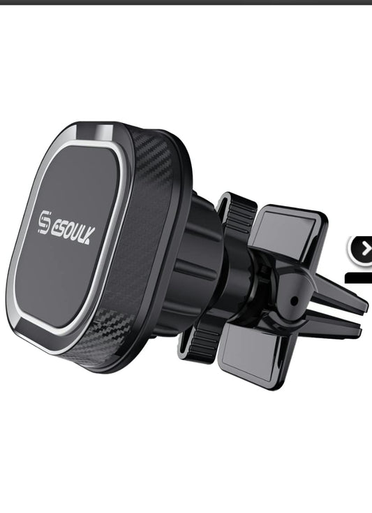 Esoulk Magnetic Phone Mount for Car Air Vent, Universal Cell Phone Holder for Car, Hands Free Car Mount, Strong Magnet Hold, Compatible with iPhone…