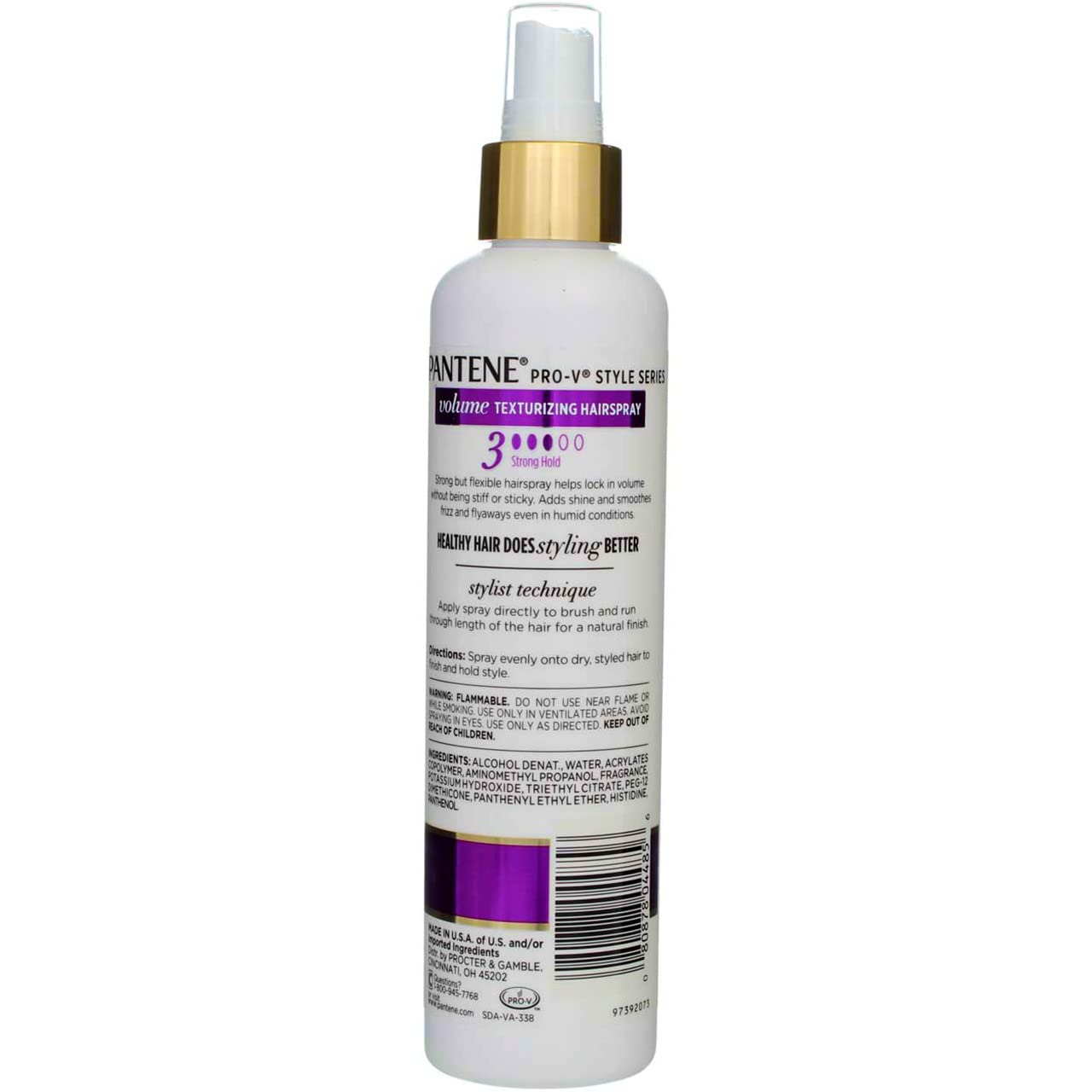 Pantene Pro-V Style Series Volume Texturizing Hairspray 8.5 oz ( Pack of 6 )
