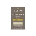 Cremo Exfoliating Body Bar for Men, Vintage Suede Scent, Multi-Layered Fragrance That Buffs, Cleanses and Hydrates Skin, 5oz