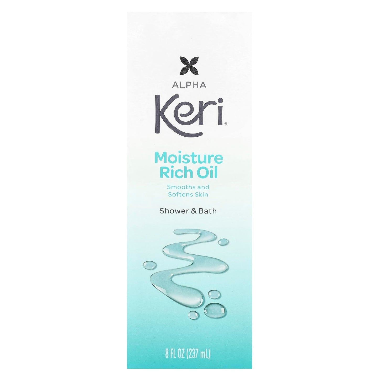 Keri Moisture Rich Shower Bath Oil, Clear, 8 Ounce Beauty and Personal Care Keri