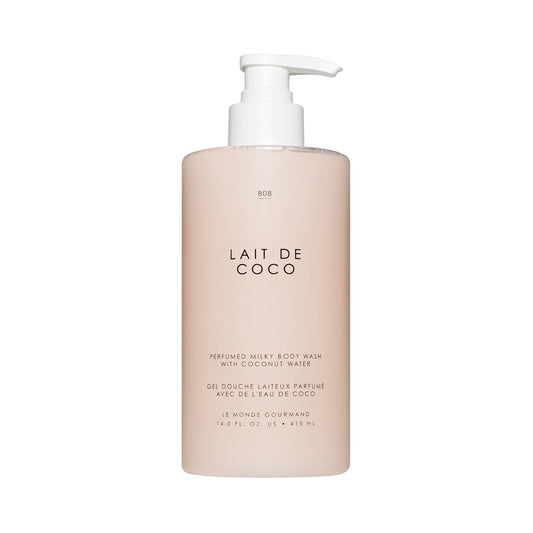 Le Monde Gourmand Lait de Coco Perfumed Milky Body Wash - 14 fl oz (414 ml) - Vanilla, Praline, Warm Notes Beauty & Personal Care Le Monde Gourmand