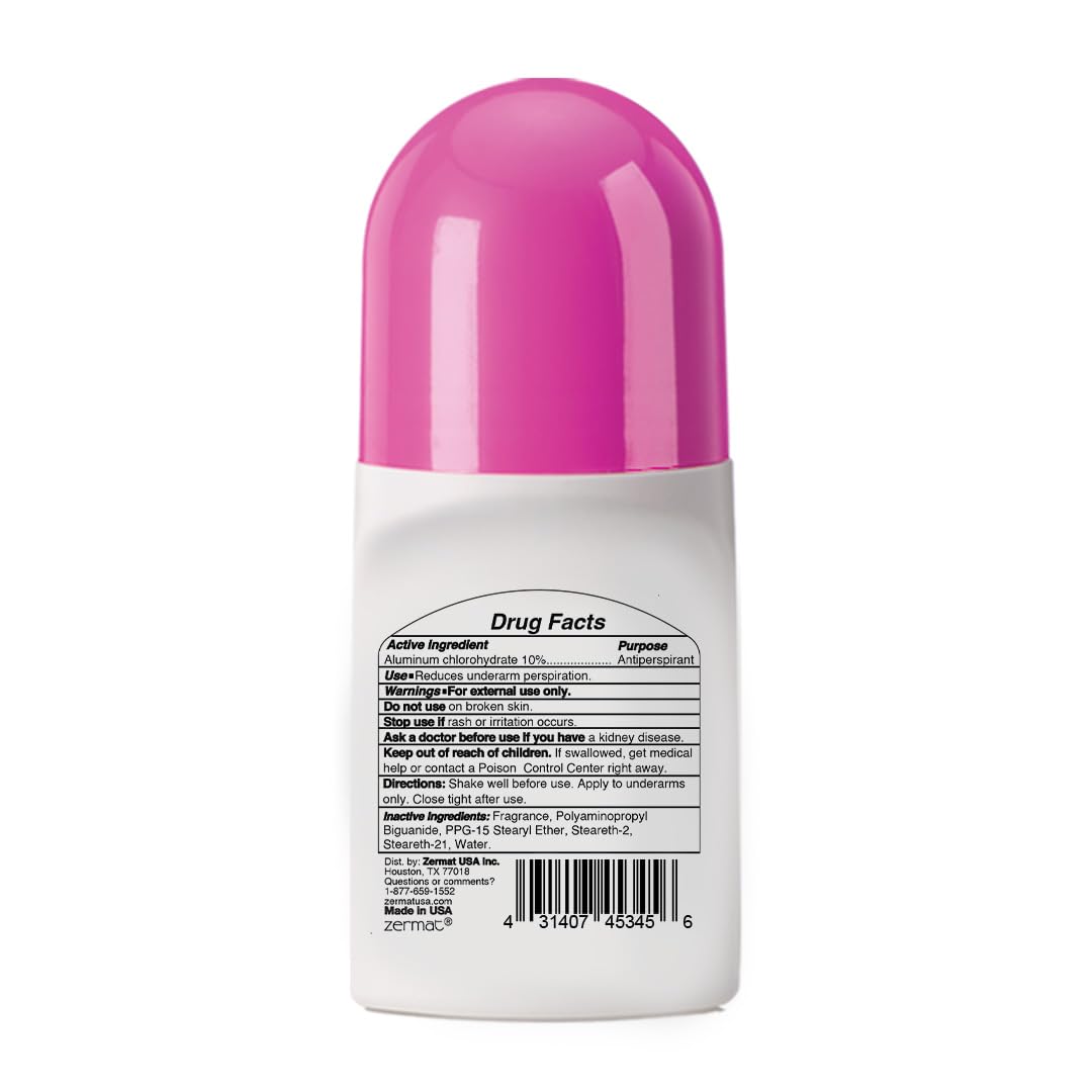 Zermat Amorel, Roll-On Deodorant, 24 h Antiperspirant, 2.5 Oz. Beauty and Personal Care Zermat