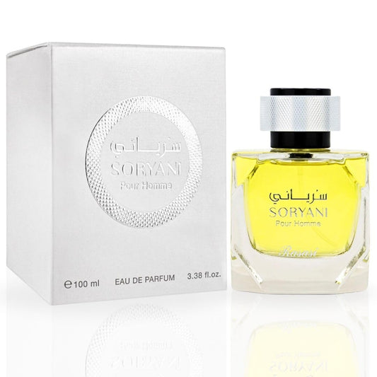 RASASI Soryani Eau De Parfum Men Spray 100ML (3.38 OZ) - Arabian Perfume With Refreshing, Citrusy and Floral Fragrance - Long Lasting, Captivating Beauty & Personal Care RASASI