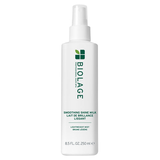 Biolage Smooth Shine Milk - Smoothing Leave-In Spray, Adds Shine, Reduces Frizz, Lightweight Hold, Styling Primer, Vegan & Paraben-Free