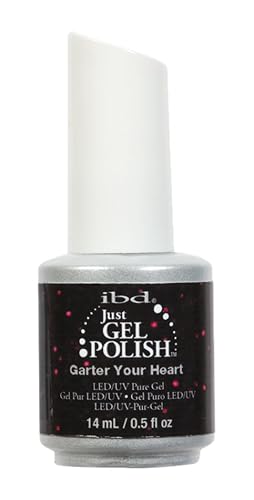 IBD Just Gel Soak Off Red Glitter Nail Polish, Garter Your Heart Beauty & Personal Care IBD
