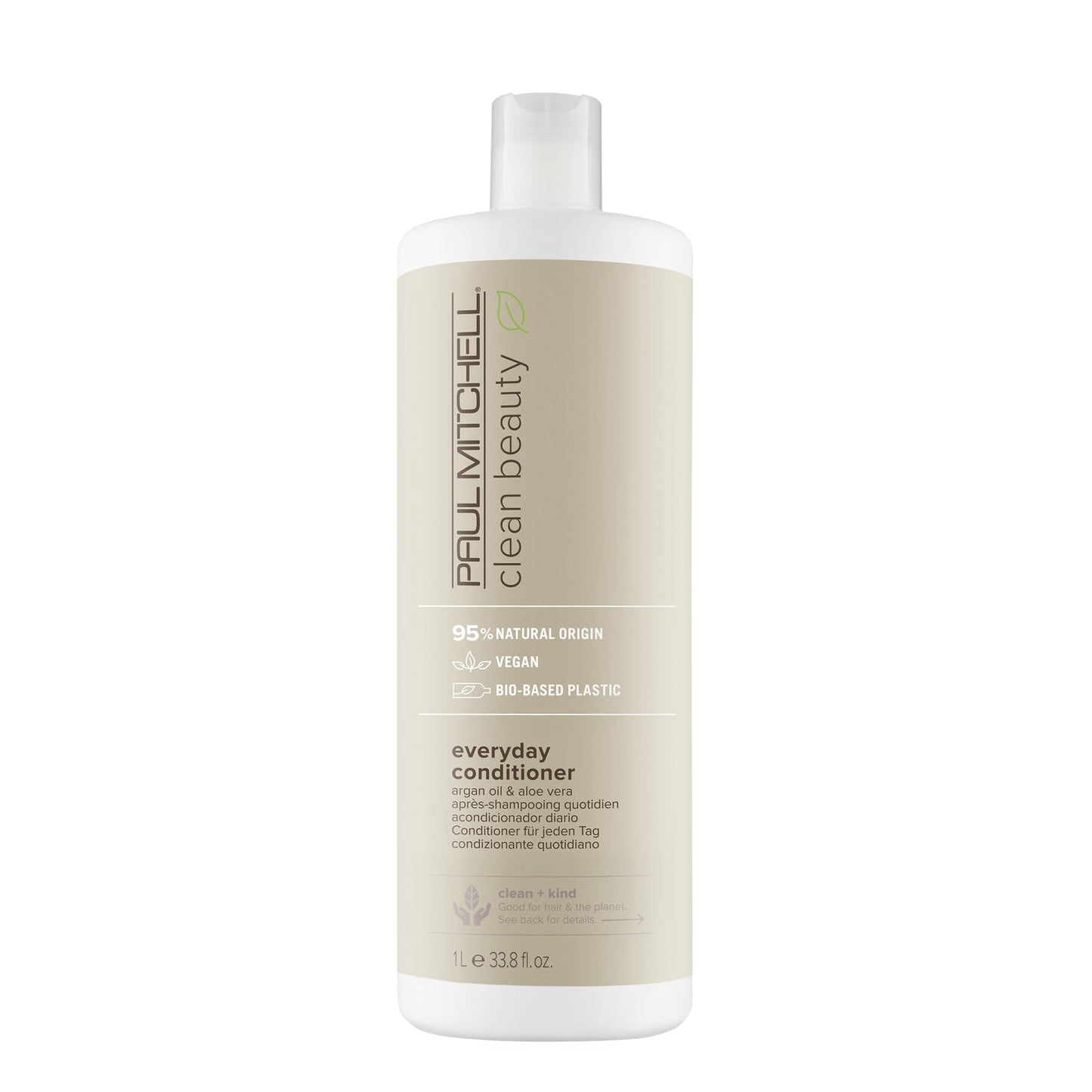 Paul Mitchell Clean Beauty Everyday Conditioner Ultra-Rich Formula, Improves, Elasticity For All Hair Types, 33.8 fl. oz