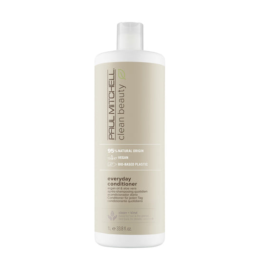 Paul Mitchell Clean Beauty Everyday Conditioner Ultra-Rich Formula, Improves, Elasticity For All Hair Types, 33.8 fl. oz