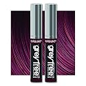 Greyfree Hair Mascara Root Touch-Up for Gray Hair | Precision Hairline Concealer for Brows & Beard | 2 Pack (BURGUNDY)