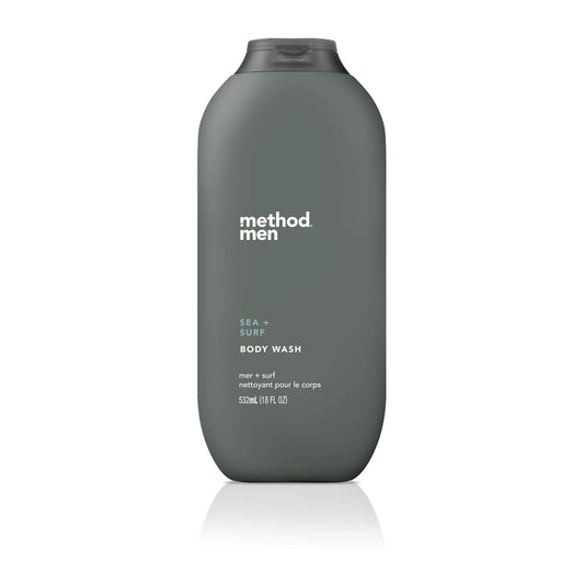 Method Men Body Wash, Sea + Surf, Paraben and Phthalate Free, 18 fl oz (Pack of 1)