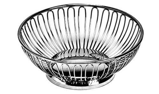 American METALCRAFT, Inc. BSS8 8' Stainless Steel Round Basket, 8 by 2-7/8-Inch, Silver