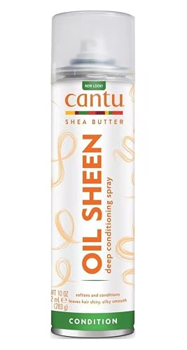 Cantu Oil Sheen Deep Conditioning Spray with Shea Butter, 10 Ounce