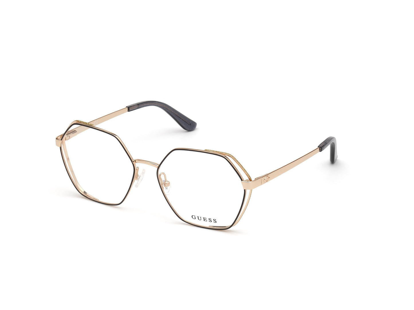 GUESS Women's 0 Sunglasses, Pale gold, 56