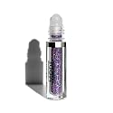 Mode Angel Dust Roll On Glitter Dream Maker Holographic Purple Sparkling High Performance 3D Loose Glitters for Face and Body, Spill Proof Bottle