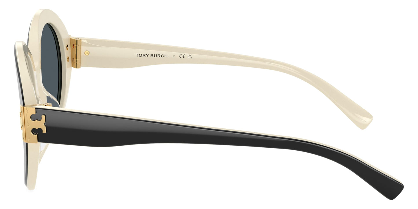 Tory Burch Sunglasses TY 7210 U 198887 Black/Ivory/Grey Polyamide Standard