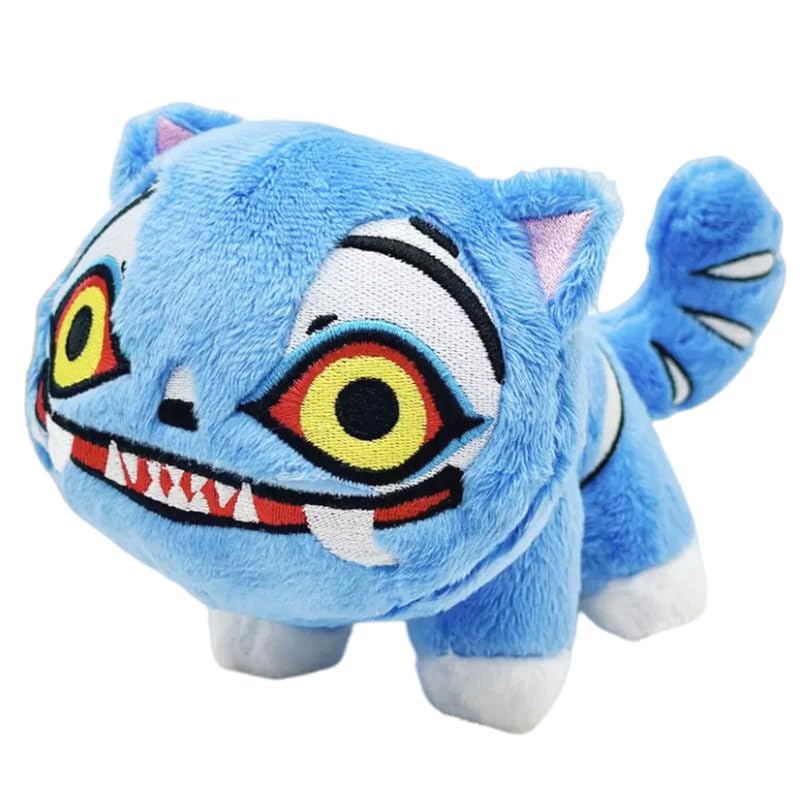 Yiakikio Demon Hunters Tiger Derpy Plush Collectible Figurines Home Decor Animals Pillow for Sofa Bed Decor Throw Pillows (Stand Derpy)
