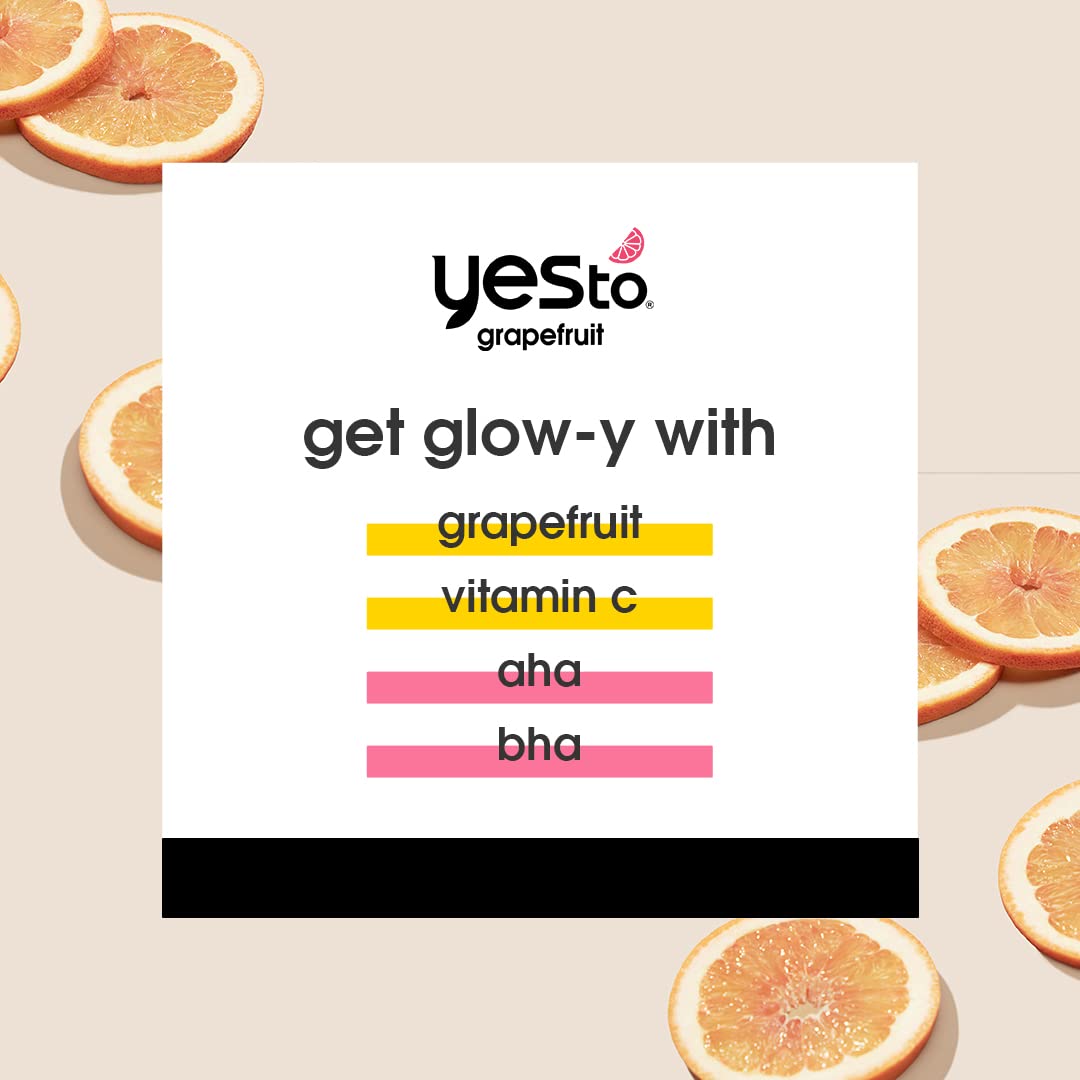 Yes To Grapefruit Daily Foaming Cleanser, Brightening Face Wash That Removes Make Up & Impurities Without Stripping Skin & Leaves You Glowing