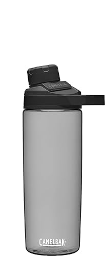 CamelBak Chute Mag BPA Free Water Bottle with Tritan Renew - Magnetic Cap Stows While Drinking, 20oz, Charcoal