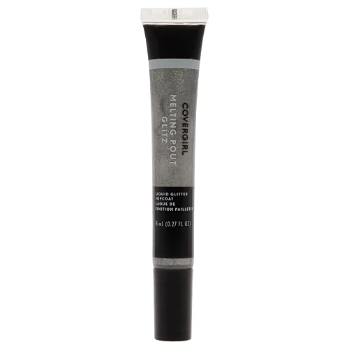 COVERGIRL Melting Pout Glitz Liquid Glitter Topcoat, Double Platinum, 0.02 Pound (packaging may vary)
