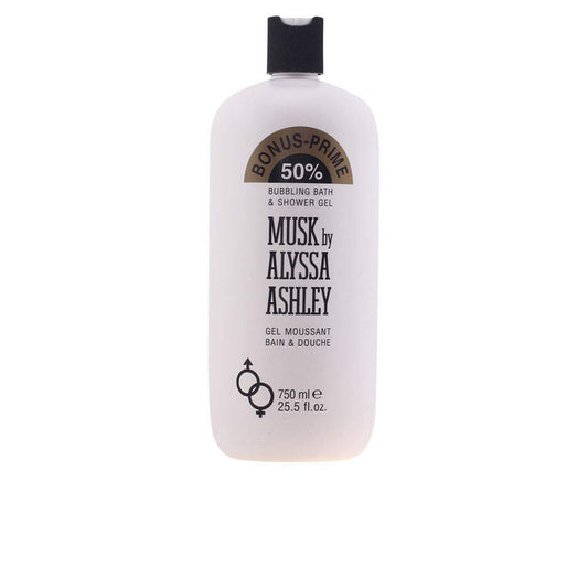 Alyssa Ashley Musk Bubbling Bath and Shower Gel - Shower Gel Body Wash for Women - Mens Body Wash - Infused with Jasmine and Iris - 25.5 oz Beauty & Personal Care ALYSSA ASHLEY