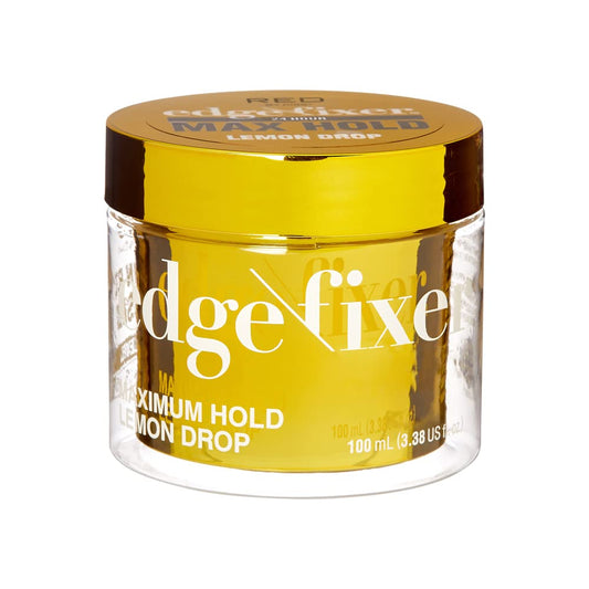 Red by Kiss Edge Fixer Hair Shine Gel, 24 Hour Max Hold, Non-Flaking, Biotin B7 Infused, Natural Styling, Professional Edge Control Wax, Perfect