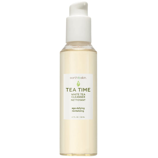 Earth To Skin Tea Time White Tea Face Cleanser - Antioxidant-Rich Daily Face Wash with Glycerin - 4.7 fl oz