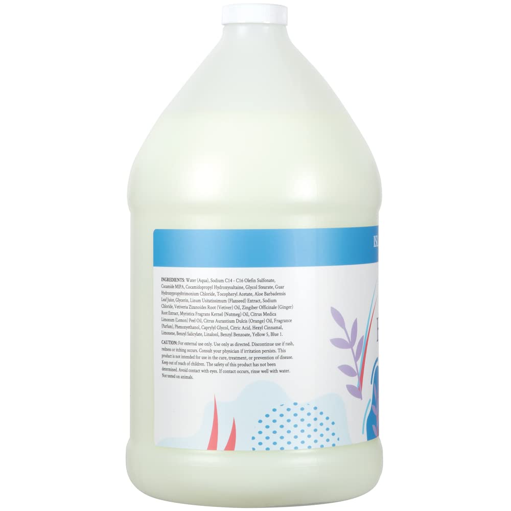 Ginger Lily Farms Botanicals All-Purpose Liquid Hand Soap Refill, Island Tranquility, 100% Vegan & Cruelty-Free, Green Tea Lemongrass Scent, 1 Gallon