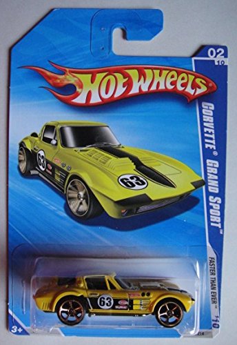 Hot Wheels 2010 FASTE Than Ever Yellow Corvette Grand Sport 2/10