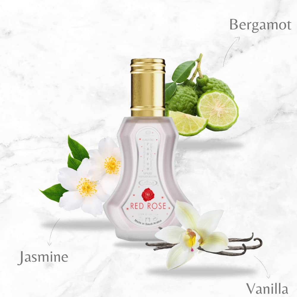 Red Rose - Eau De Perfume Natural Spray - 35 ml (1.15 fl. oz) by Al-Rehab- 2 pack Beauty & Personal Care Al Rehab perfumes