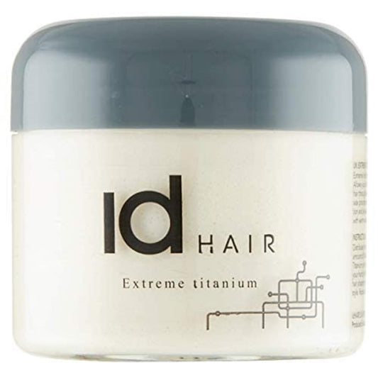 id HAIR - Extreme Titanium - Professional hair wax for men - Extreme hold and medium shine for short hair - Paraben free, 100ml (pack of 1) Beauty & Personal Care id HAIR