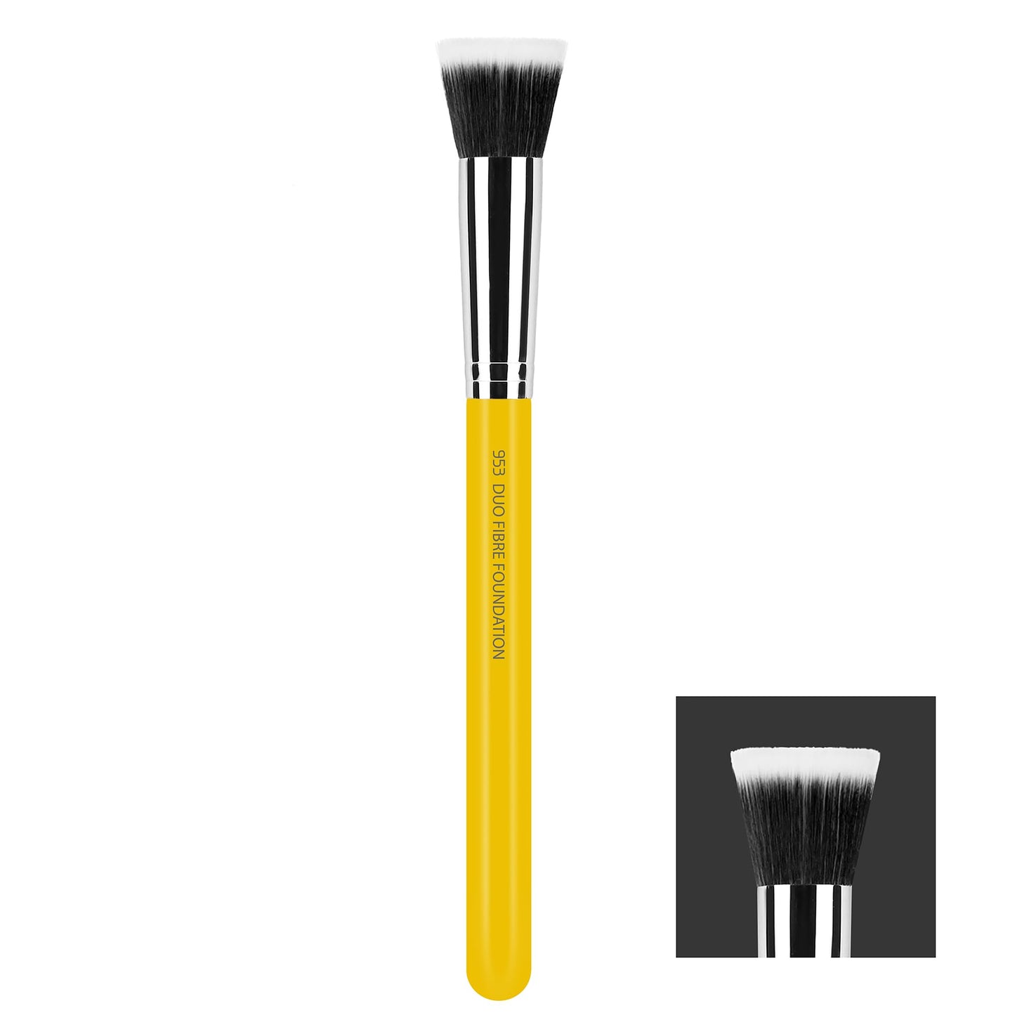 Bdellium Tools Professional Makeup Brush - Studio Series 953 Duo Fiber Foundation - With Soft Synthetic Fibers, For Precise Application of Foundation