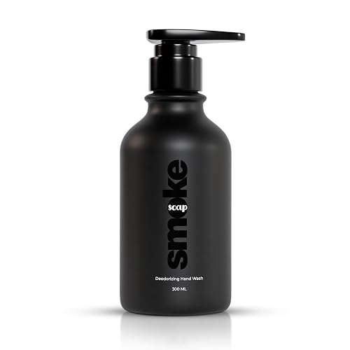 SMOKE SOAP Liquid Hand Soap Odor Neutralizing, Fragrance Free, Natural Soy-based Formula, Free of Sulfates, Parabens Free (300ml)