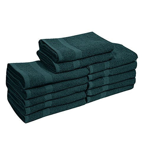 EOM Set of 12 Luxury Hand Towels - Ultra Soft Towels for Bathroom, Salon, Gym, Hotel, or Kitchen - Bleach Safe and 100% Cotton Bath Towels - Super…