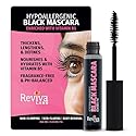 Reviva Labs Black Hypoallergenic Mascara for Sensitive Eyes and Older Women - Gentle, Volumizing & Lengthening Mascara for Older Women 50 and 60 Plus