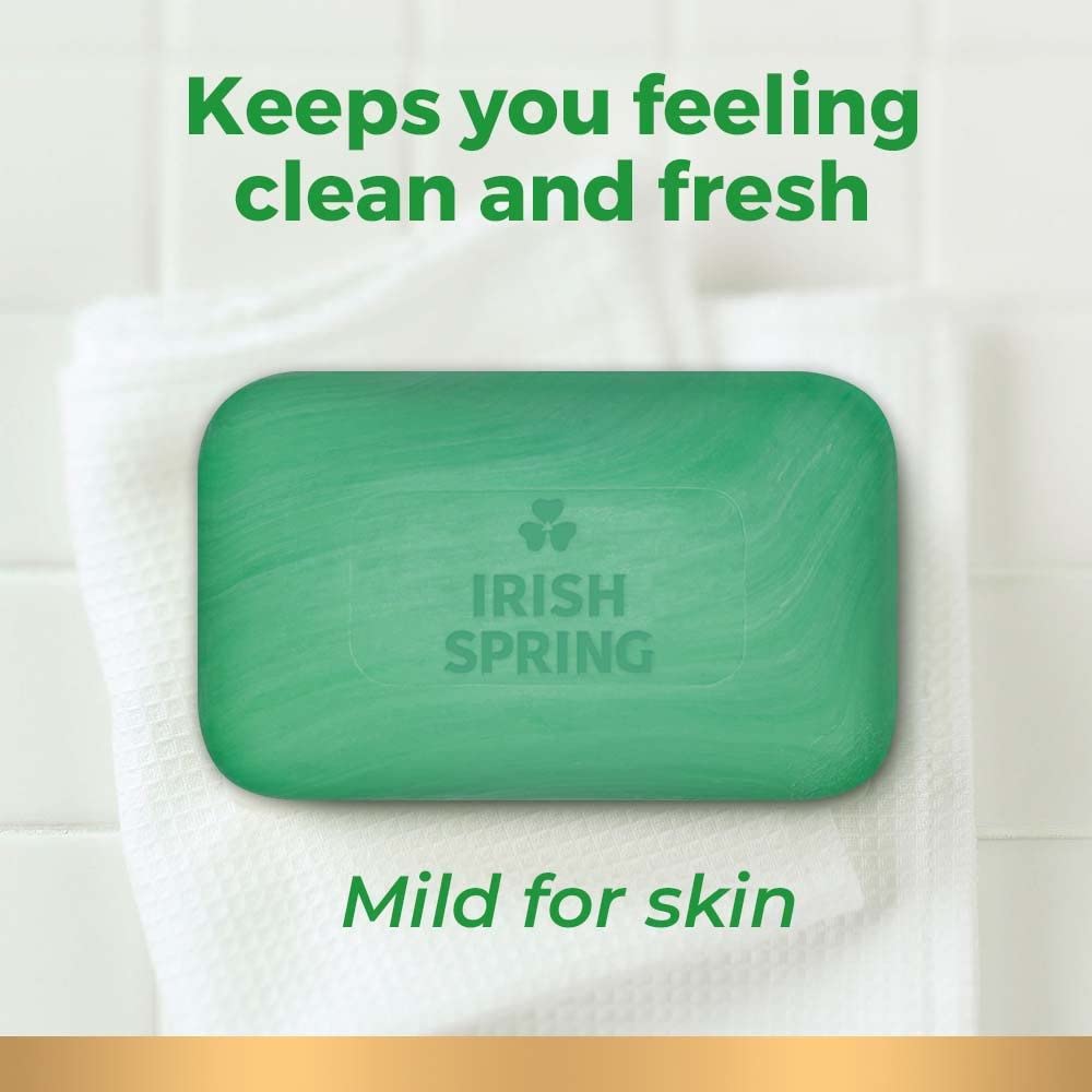 Irish Spring Icyblast Cool Refreshment Deodorant Soap Unisex Soap 8 Count (0737052216546)