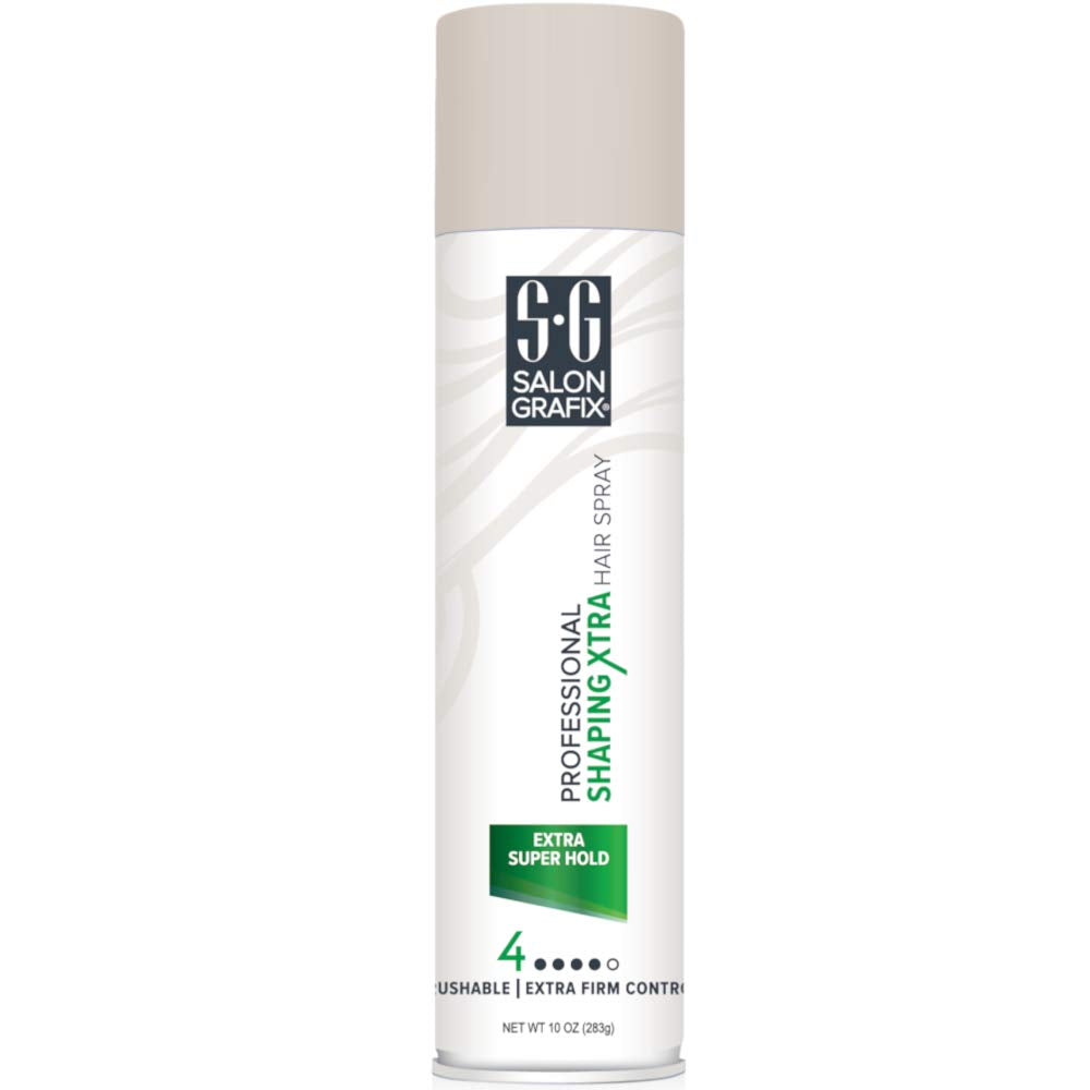 Salon Grafix Professional Shaping Xtra Hair Spray Extra Super Hold 10 oz (Pack of 5)