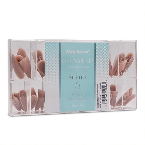 Mia Secret Soak off Soft Gel Nail Tip MADE IN USA for Salon and DIY (Cover Piel Canela, Coffin) Beauty & Personal Care Mia Secret