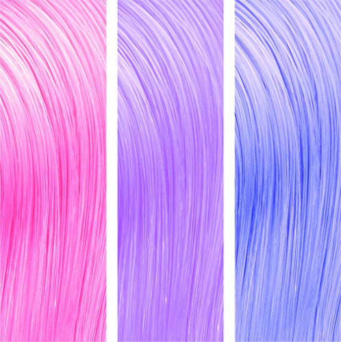 Colorme Temporary Hair Color, Hair Chalk alternative 3PK (Rose, Lavender, Cool Blue)