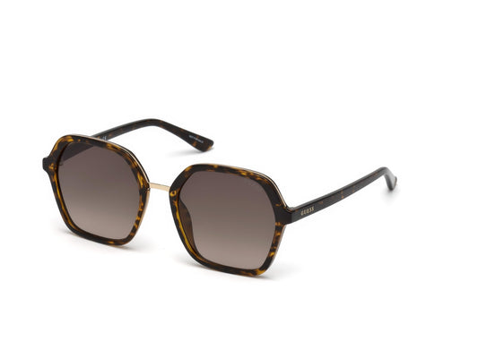 Guess sunglasses (GU-7557-S 52F) Dark Havana - Gold - Brown Gradient lenses